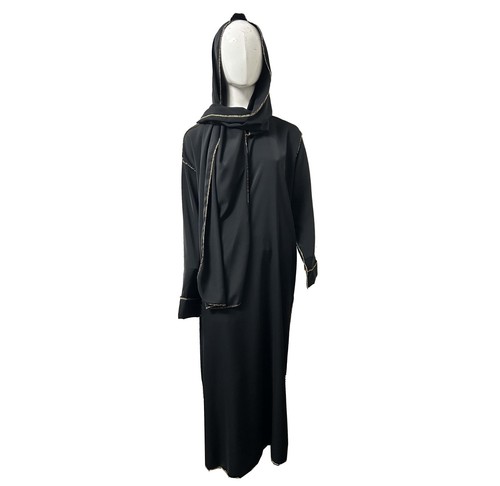 Womens gold trim dubai abaya - womens,