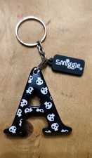 Smiggle Letter A Keyring Black