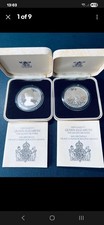 Two Silver Proof 80th Birthday of Queen Elisabeth 11 Comemorative Medals + COA