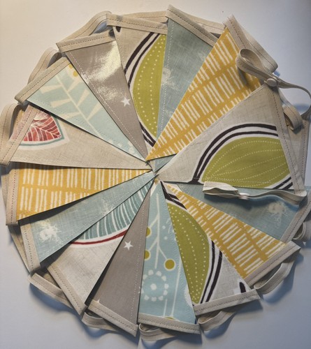 Handmade oilcloth bunting - oilcloth,