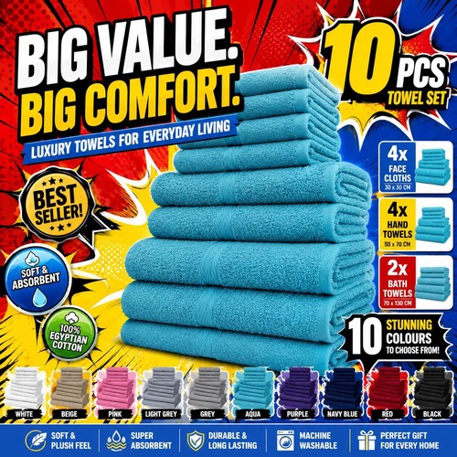 Egyptian cotton towel bale set - bale,