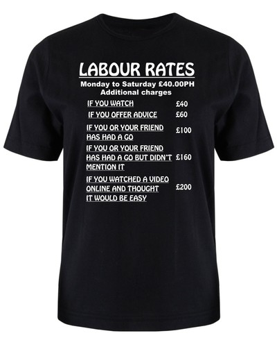Labour rates shirt s xxxl - labour,