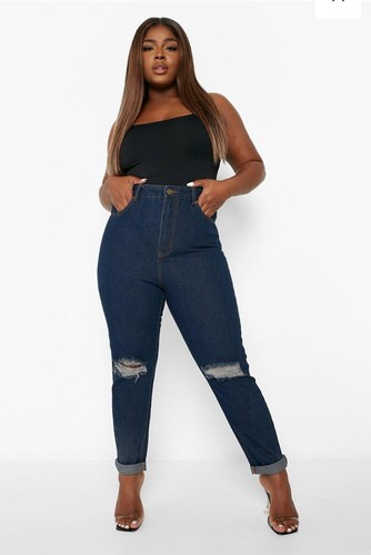 Boohoo plus rip knee - plus, jeans