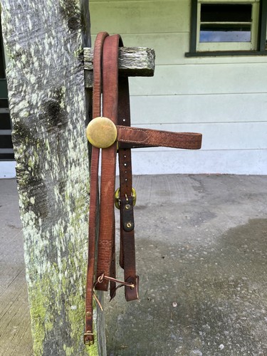 Leather western headstall - western,