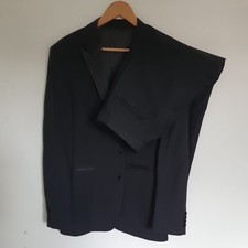 Lanificio F.LLI Cerruti 1881 Prestige Mens Black Suit Tuxedo 40" Trousers 34L