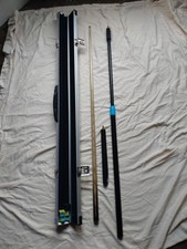Craftsman 2 piece Cue Ash Ebony with Extension and Case. 57 1/2 Inch Lengths
