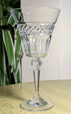 Bohemia crystal Victoria large wine glasses 18.5cm/7 3/8" superb condition 