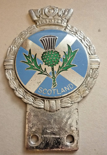 Vintage enamel car badge - enamel,