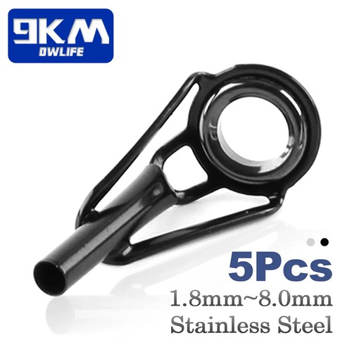 5pcs black fishing rod - black,