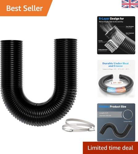 100mm flexible ducting 5m - 100mm, 2.5m