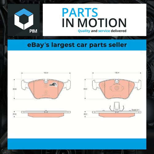 Brake pads set - fits, mgzt