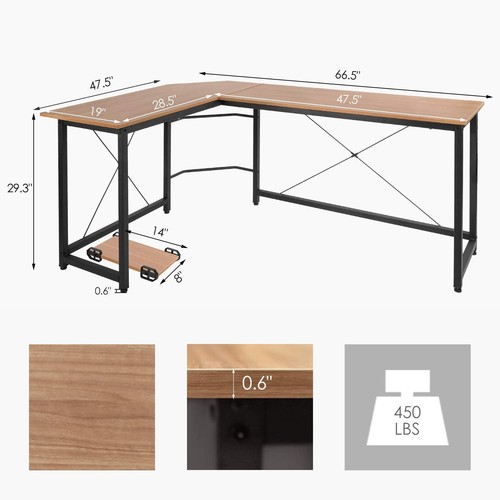 Shaped desk for - desk, gaming