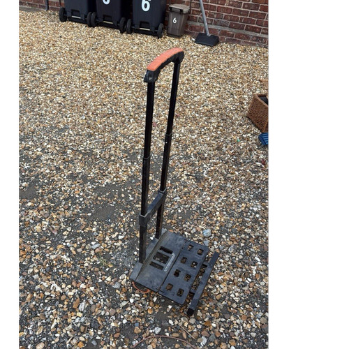 Folding orange handle wheeled - folding,