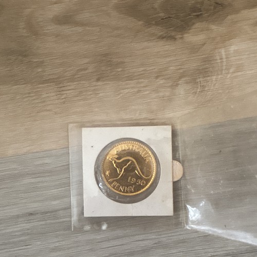 Australia 1950 penny coin - australia, in