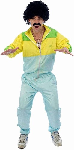 Mens 1980s shell suit - shell, one