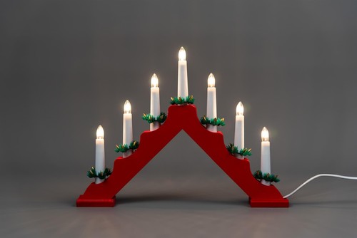 Christmas candle bridge arch - christmas,