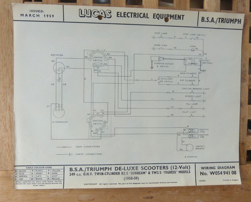 Original lucas bsa s - lucas, b2/s