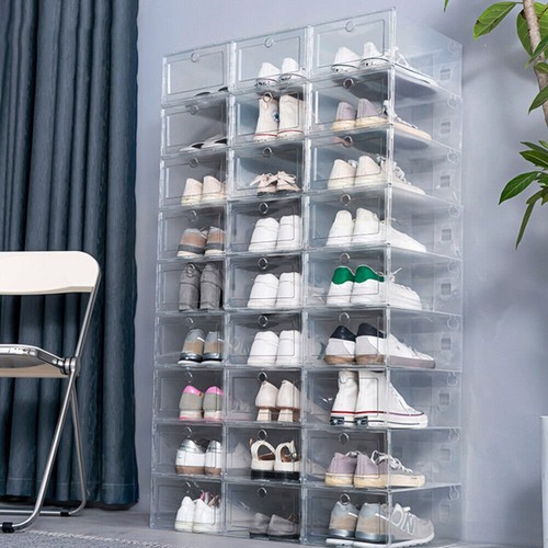 12x clear plastic shoe - clear,
