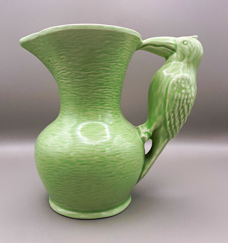 Green glossy glazed ceramic - green,