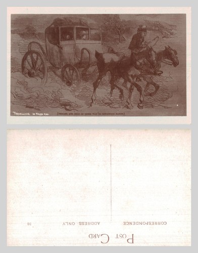 Vintage postcard travelling - postcard,