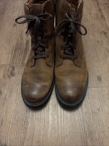 Women clarks brown leather - brown,