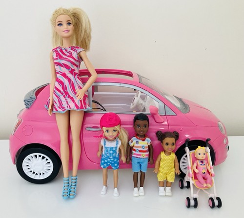 Large fiat 500 - pink, car