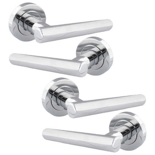 Door handles chrome straight - handles,