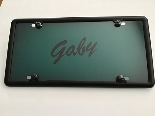 Gaby license plate - license, and