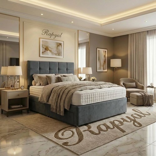 Plush divan bed set - set, with
