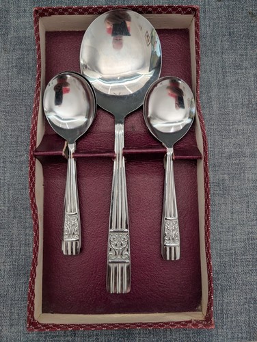 Vintage unity spoon set - spoon, nickel