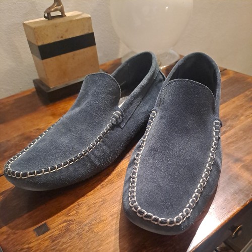 Bertie blue suede mod driving - bertie,