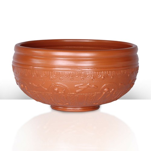 Samian bowl with - &, hounds