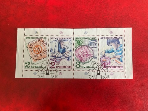 Sweden 1986 used booklet - booklet, pane