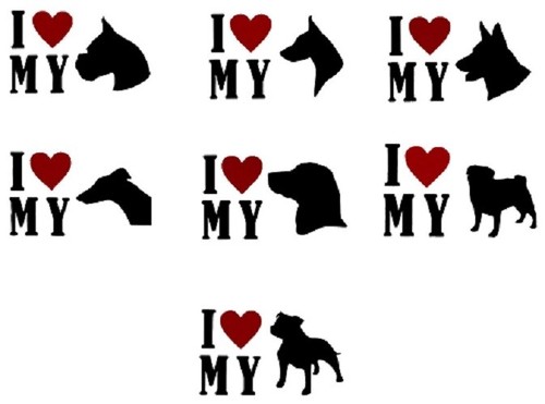 Decals boxer doberman - -, /