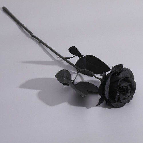 Simulation black single rose - simulation,