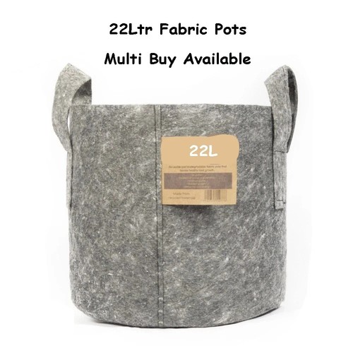 Fabric pot 22ltr grey - pot,