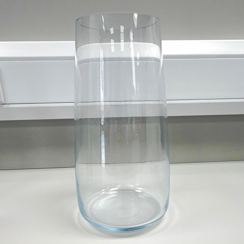 Clear solid glass cylinder - solid,