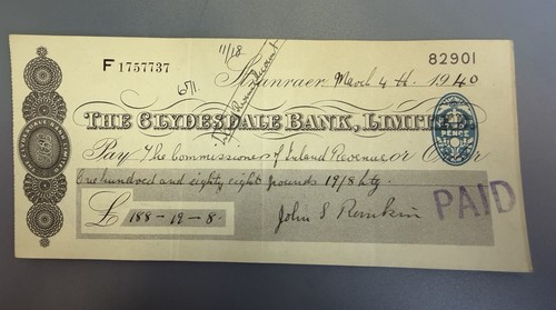 Clydesdale bank ltd cheque - clydesdale,