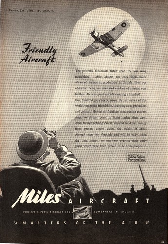 1943 miles master flight - miles,