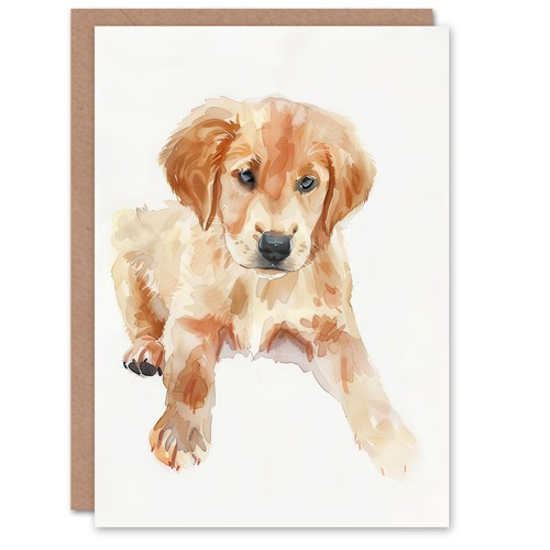 Greeting card dog lover golden - greeting,