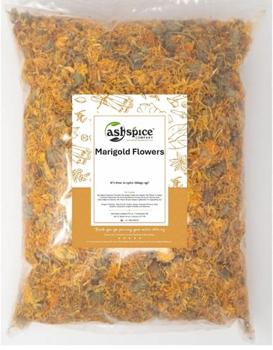 Dried marigold flowers - dried,