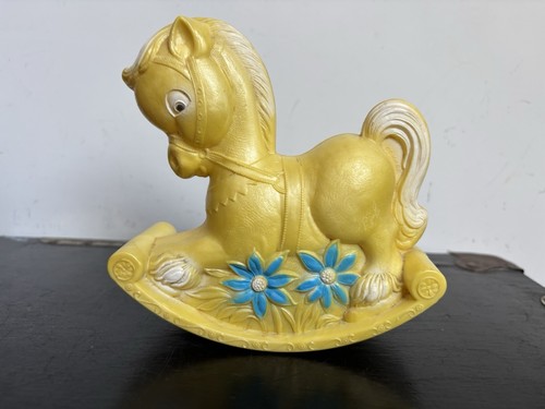 Vintage toy rocking horse - vintage,