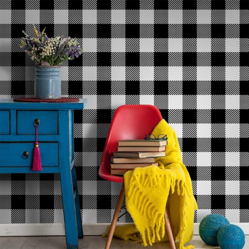 Gingham self adhesive - self,