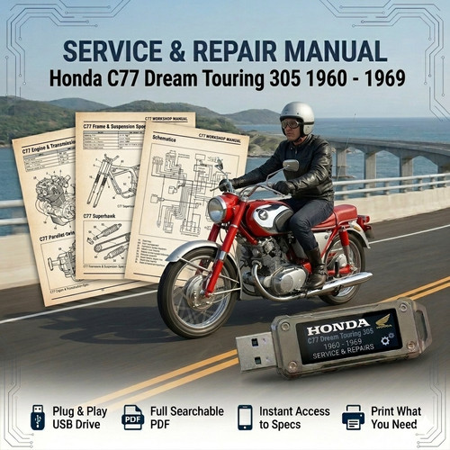 Honda dream touring 305 1960 - honda,