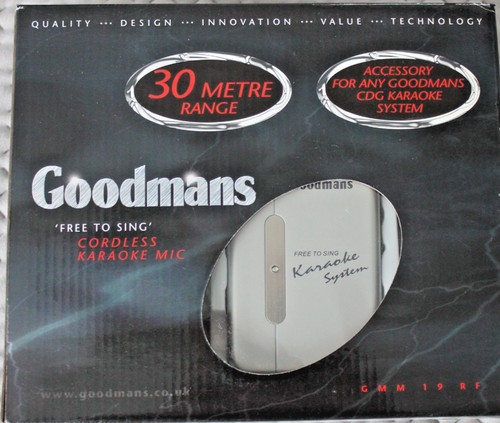 Goodmans cordless karaoke mic - cordless,