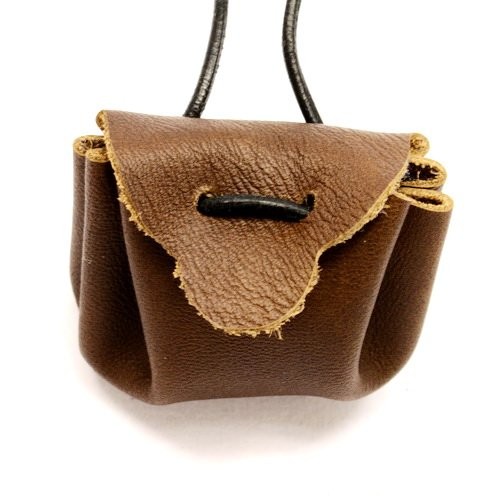 Medieval leather bag - made, of