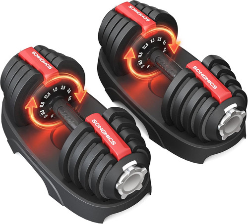 Set adjustable dumbbells - of,