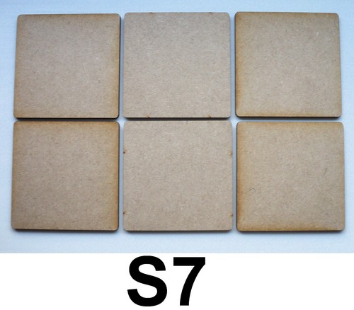 Wooden square shaped - 6, x