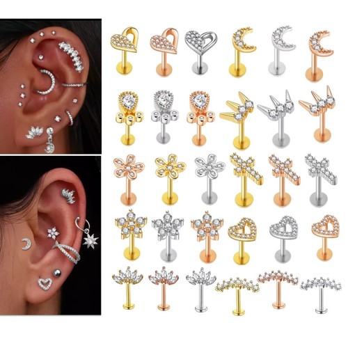 Labret cartilage piercing - cartilage,