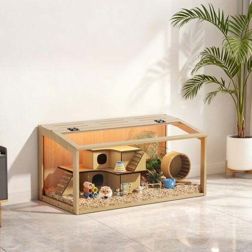 Large wooden hamster - large, cage